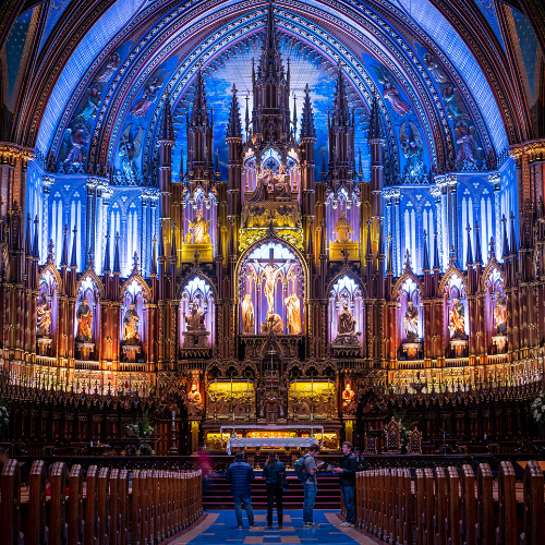 Nortre-Dame Basilica in Montreal, Quebec